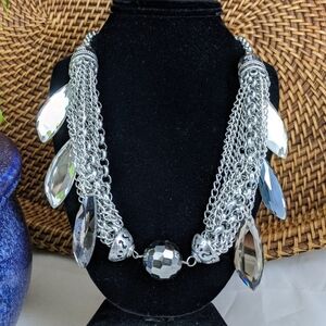 Chain and Glass Necklace